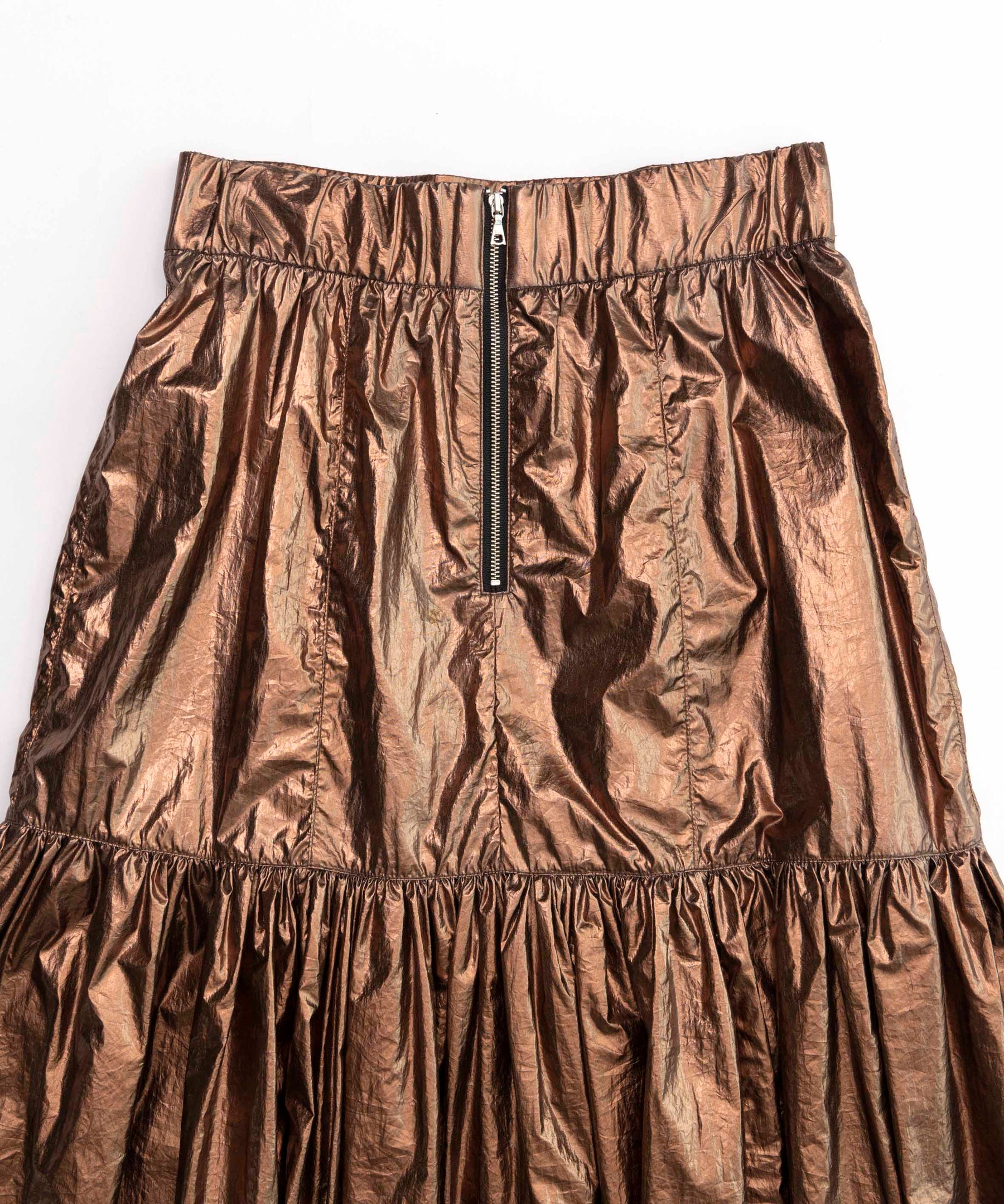 新品 MAISON SPECIAL Metallic Maxi Skirt-