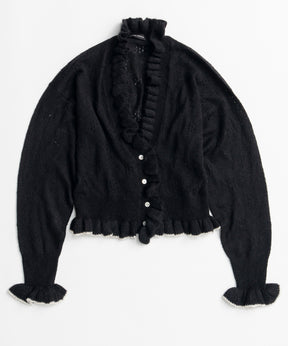 【26AUTUMN PRE-ORDER】V-Neck Frill Cardigan