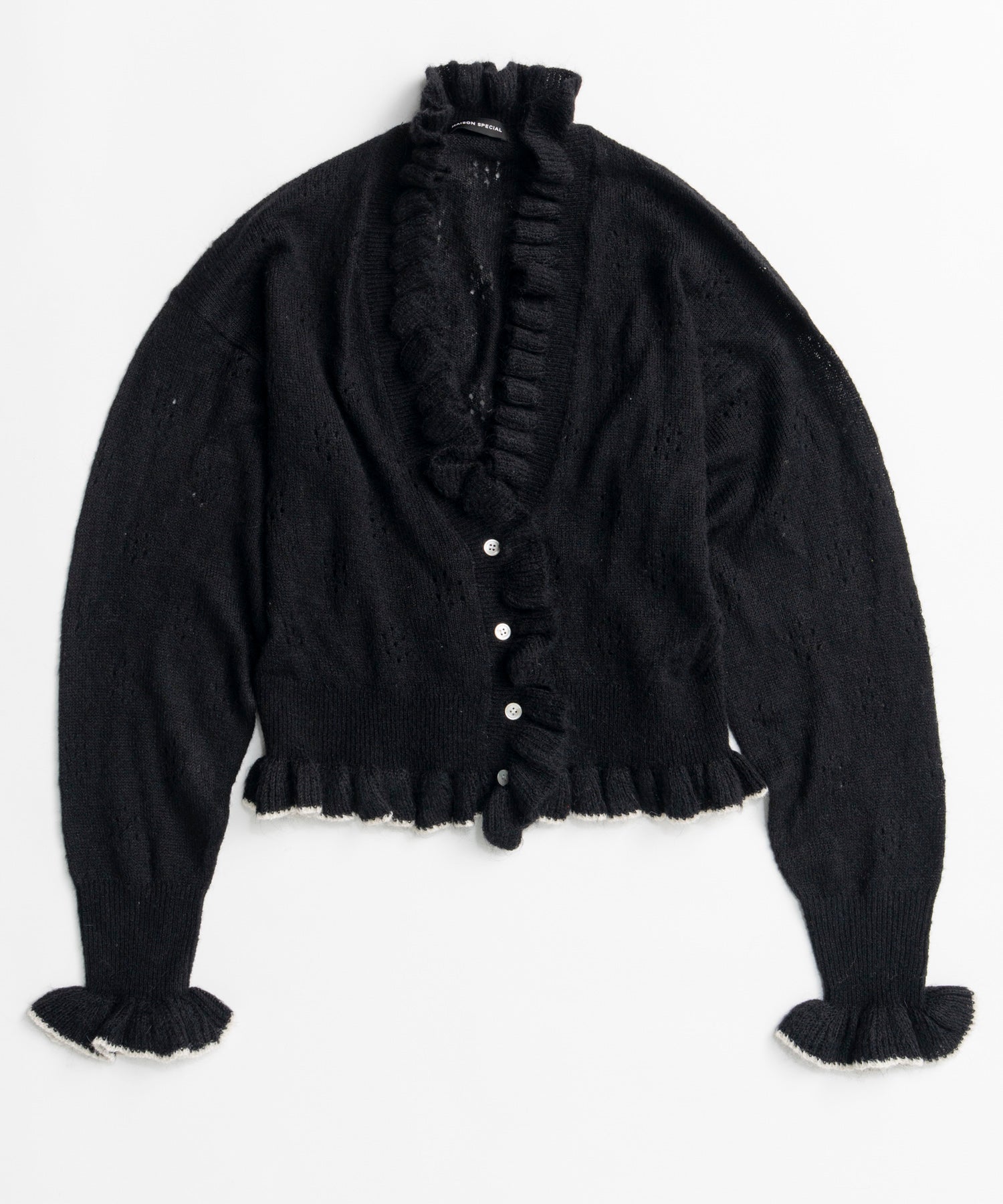 【26AUTUMN PRE-ORDER】V-Neck Frill Cardigan