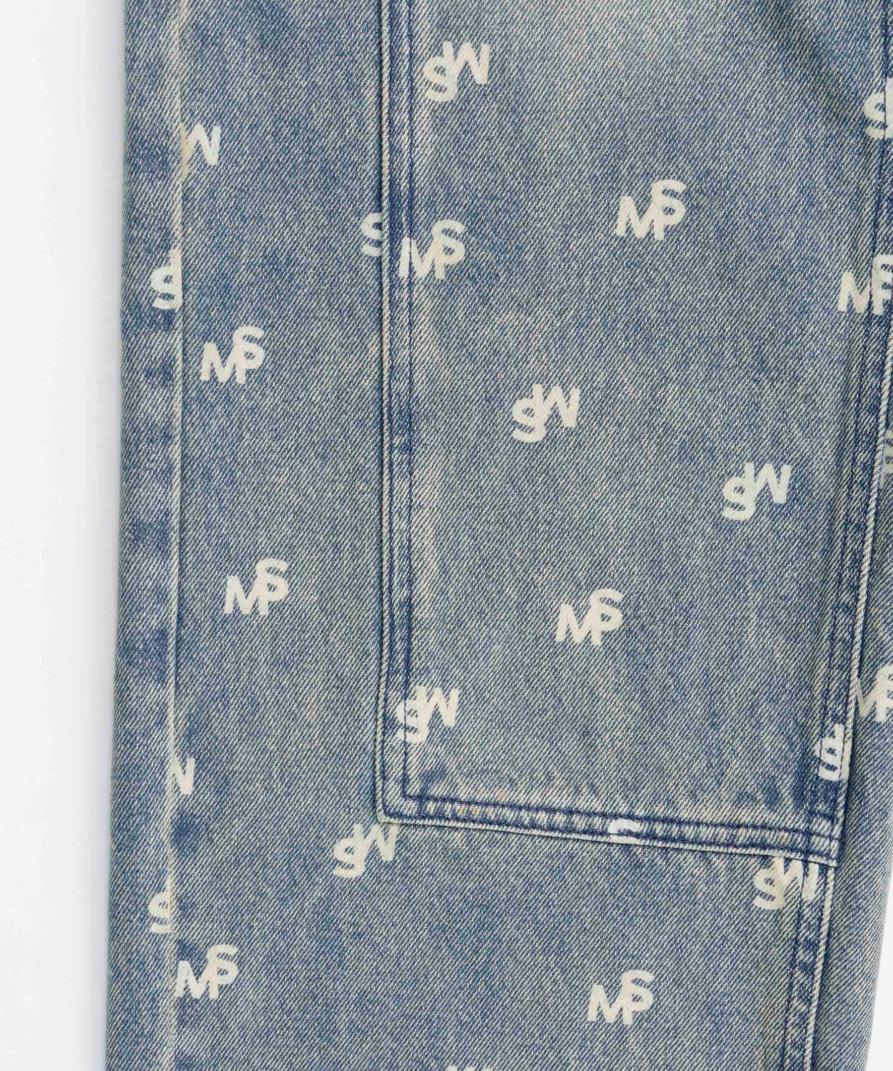 【24WINTER PRE-ORDER】Monogram Print Denim Pants