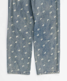 【24WINTER PRE-ORDER】Monogram Print Denim Pants