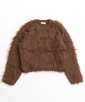 [24winter Pre-Order] Fluffy Shaggy Knit Pullover