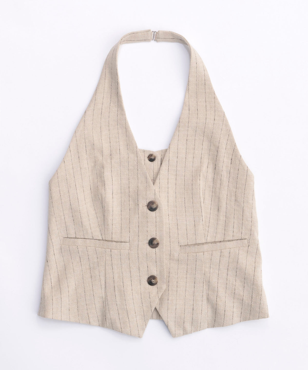 【SALE】Halter Neck Linen Vest