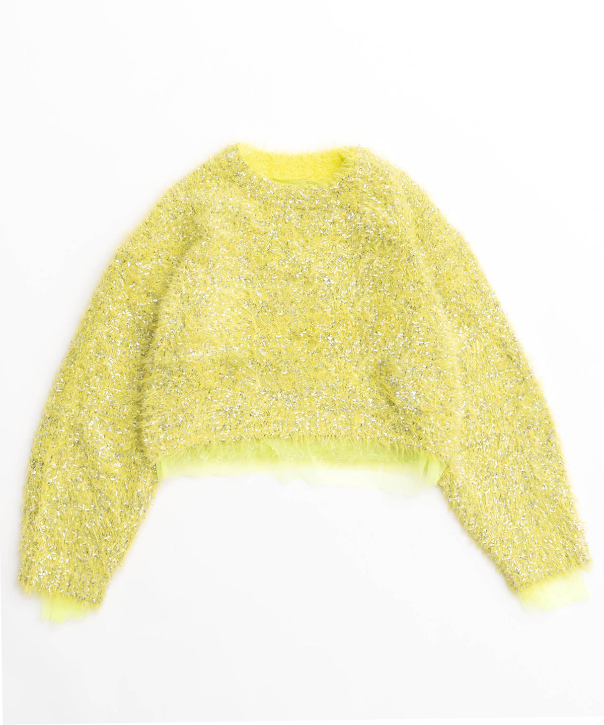 [24winter Pre-Order] Sparkling Shaggy Knit Pullover