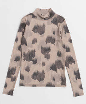Blurred flower Sheer Top