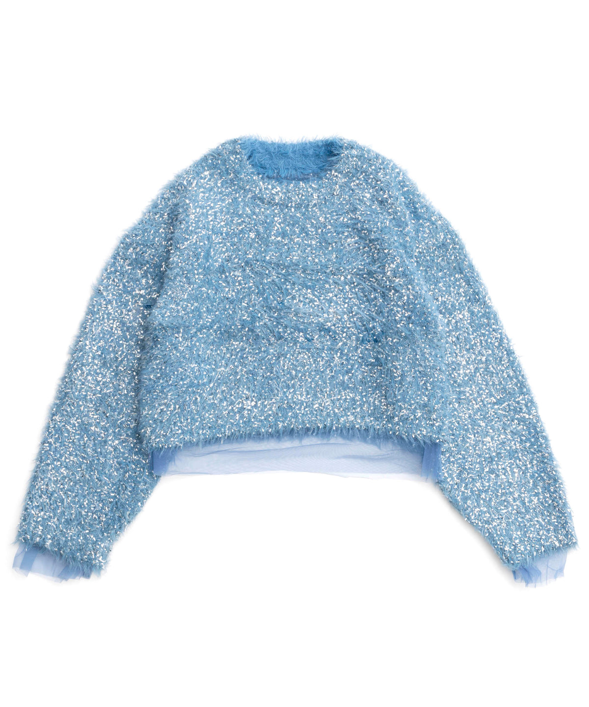 [24winter Pre-Order] Sparkling Shaggy Knit Pullover