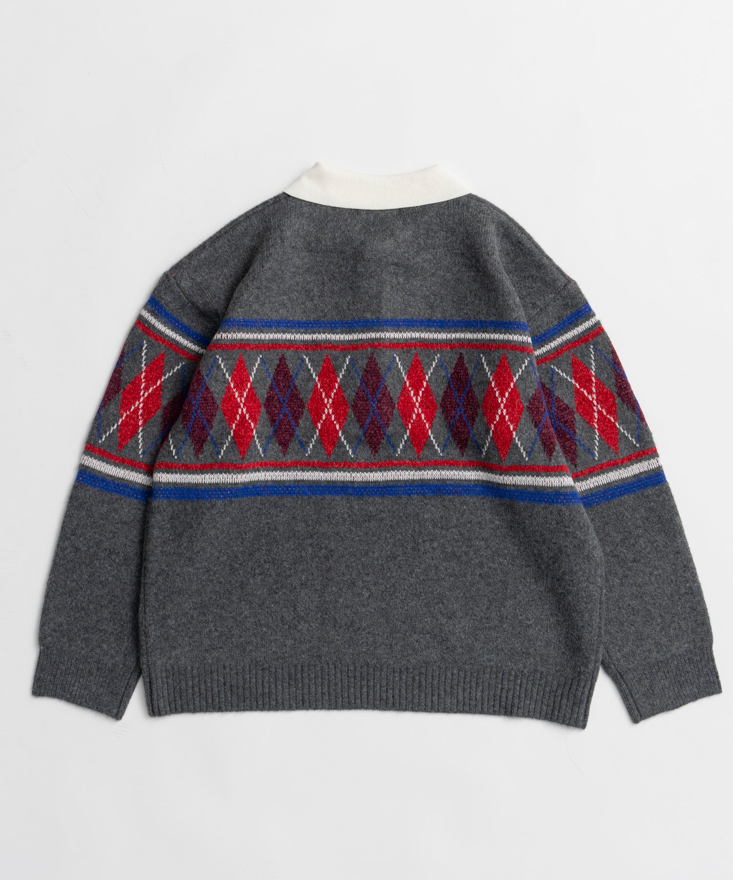 【26WINTER COLLECTION】Argyle Rugby Polo Knit