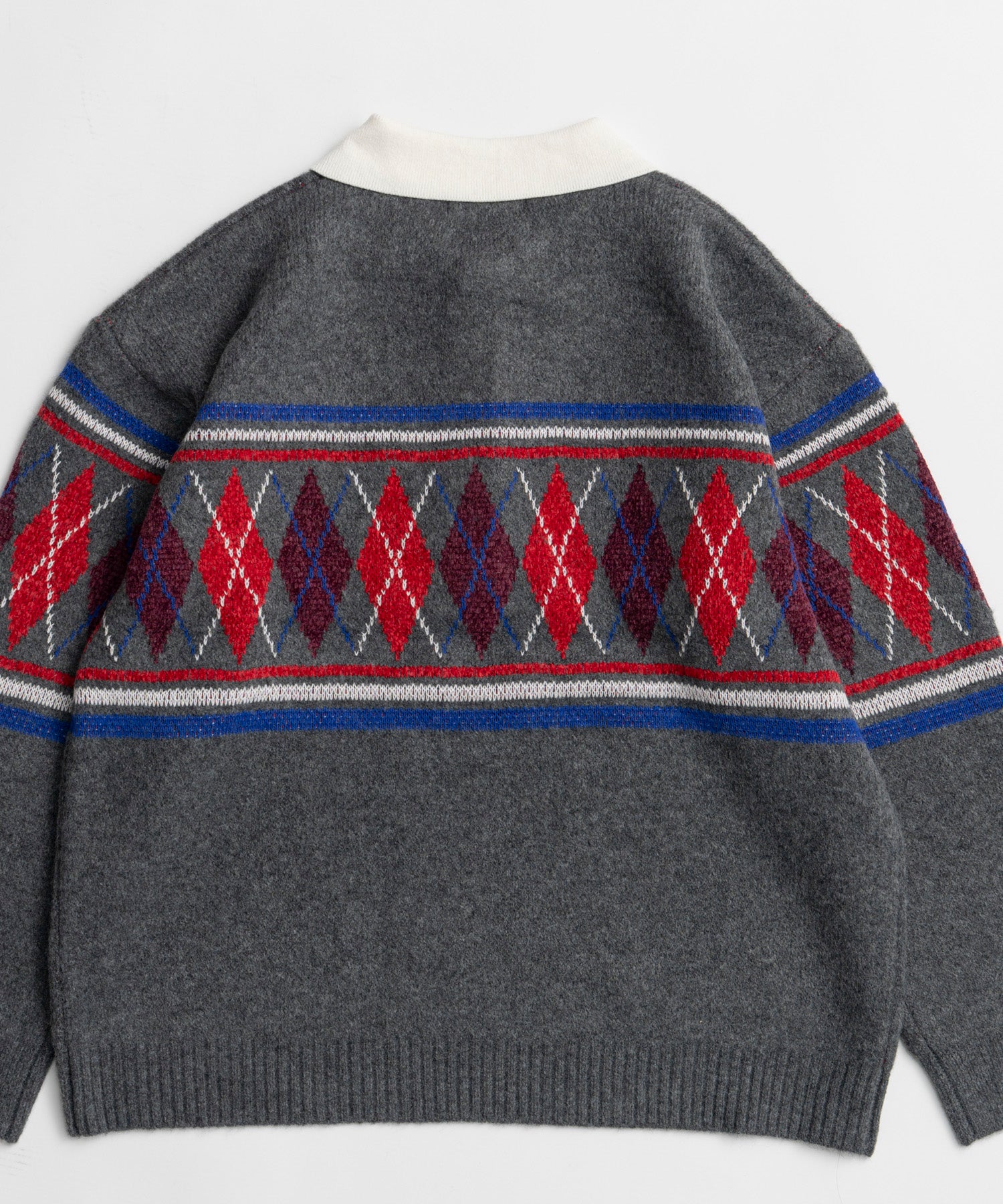 【26WINTER COLLECTION】Argyle Rugby Polo Knit