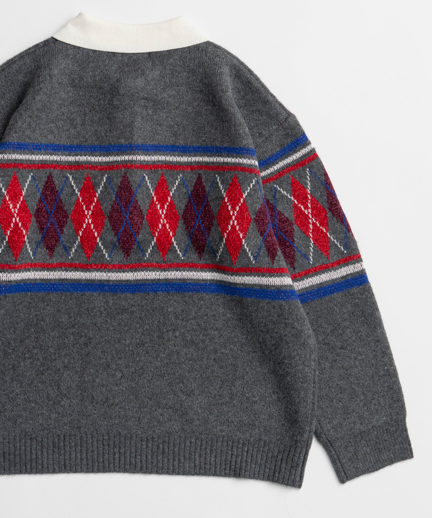【26WINTER COLLECTION】Argyle Rugby Polo Knit