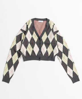 【26AUTUMN PRE-ORDER】Argyle Cardigan