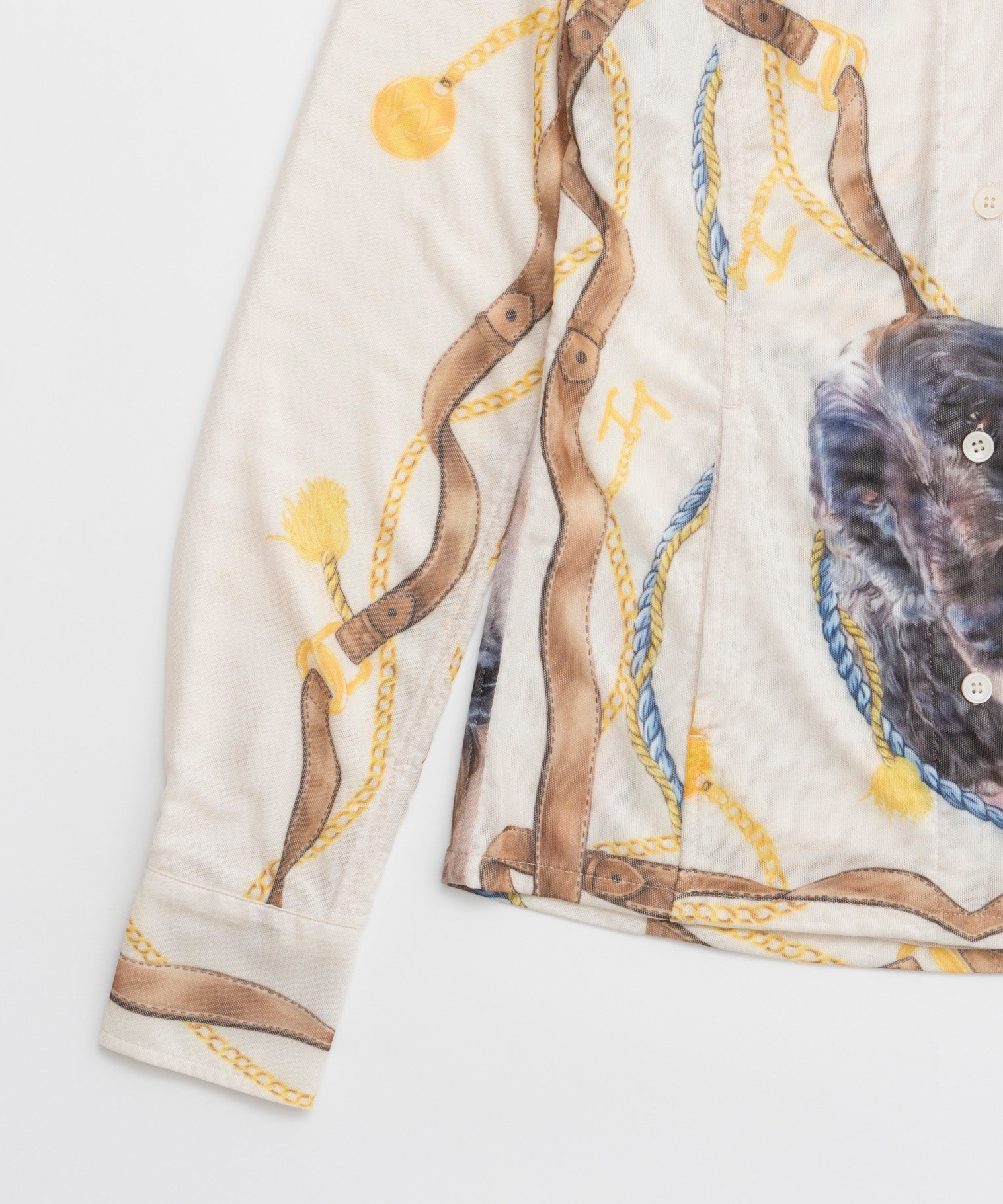 [开放YY]编织网状宠物俱乐部印刷衬衫