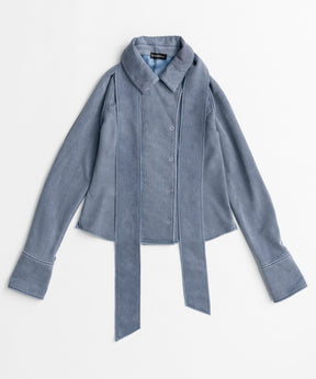 【26AUTUMN PRE-ORDER】Bio-Wash Slim Shirt with Tie