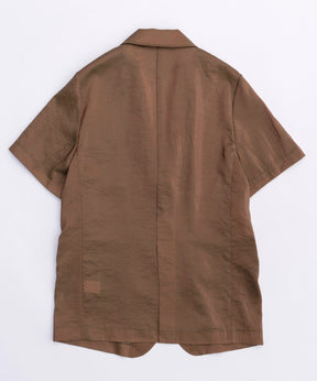 【24SUMMER PRE-ORDER】Silky Chambray Half Sleeve Jacket