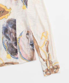 [开放YY]编织网状宠物俱乐部印刷衬衫