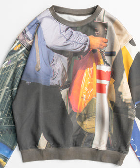 【26AUTUMN PRE-ORDER】Cityscape Photo Sweatshirt Top