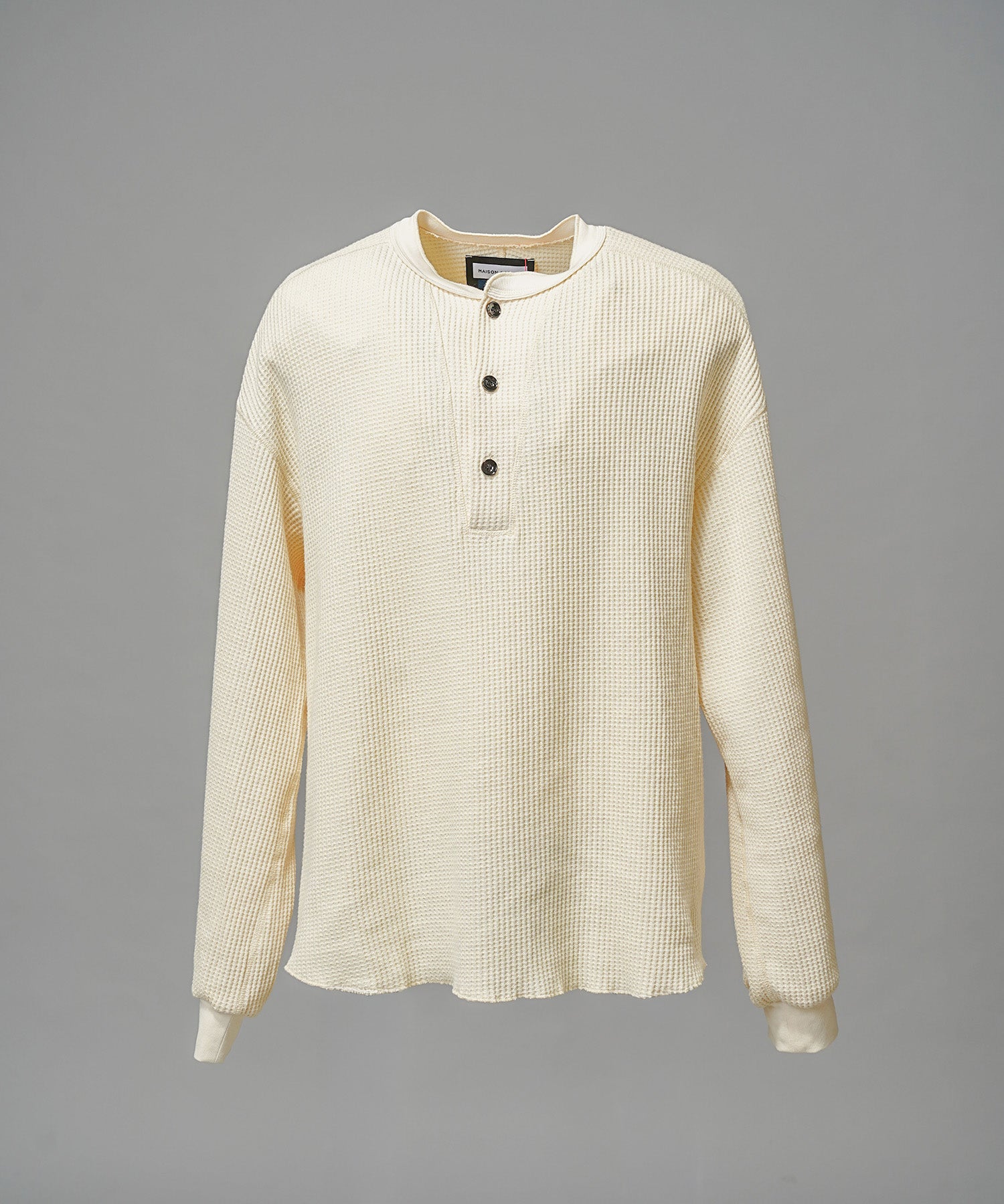 Prime-Over Crew Neck Long Sleeve Waffle T-Shirt