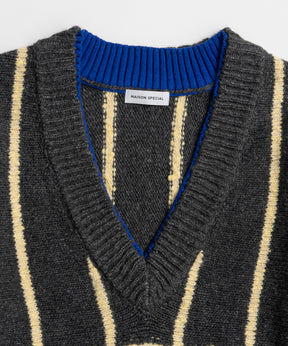 【26WINTER PRE-ORDER】Stripe Cricket Knit