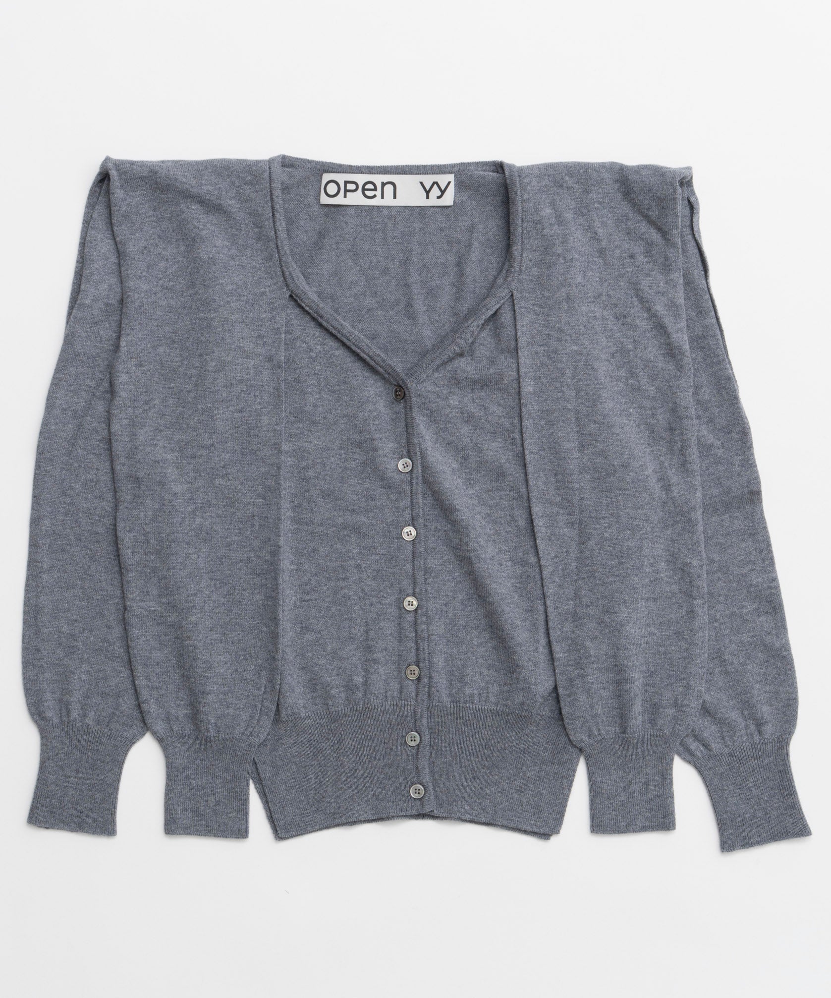 Bibiy. STELLAR OPEN CARDIGAN グレー Bibiy. STELLAR OPEN CARDIGAN