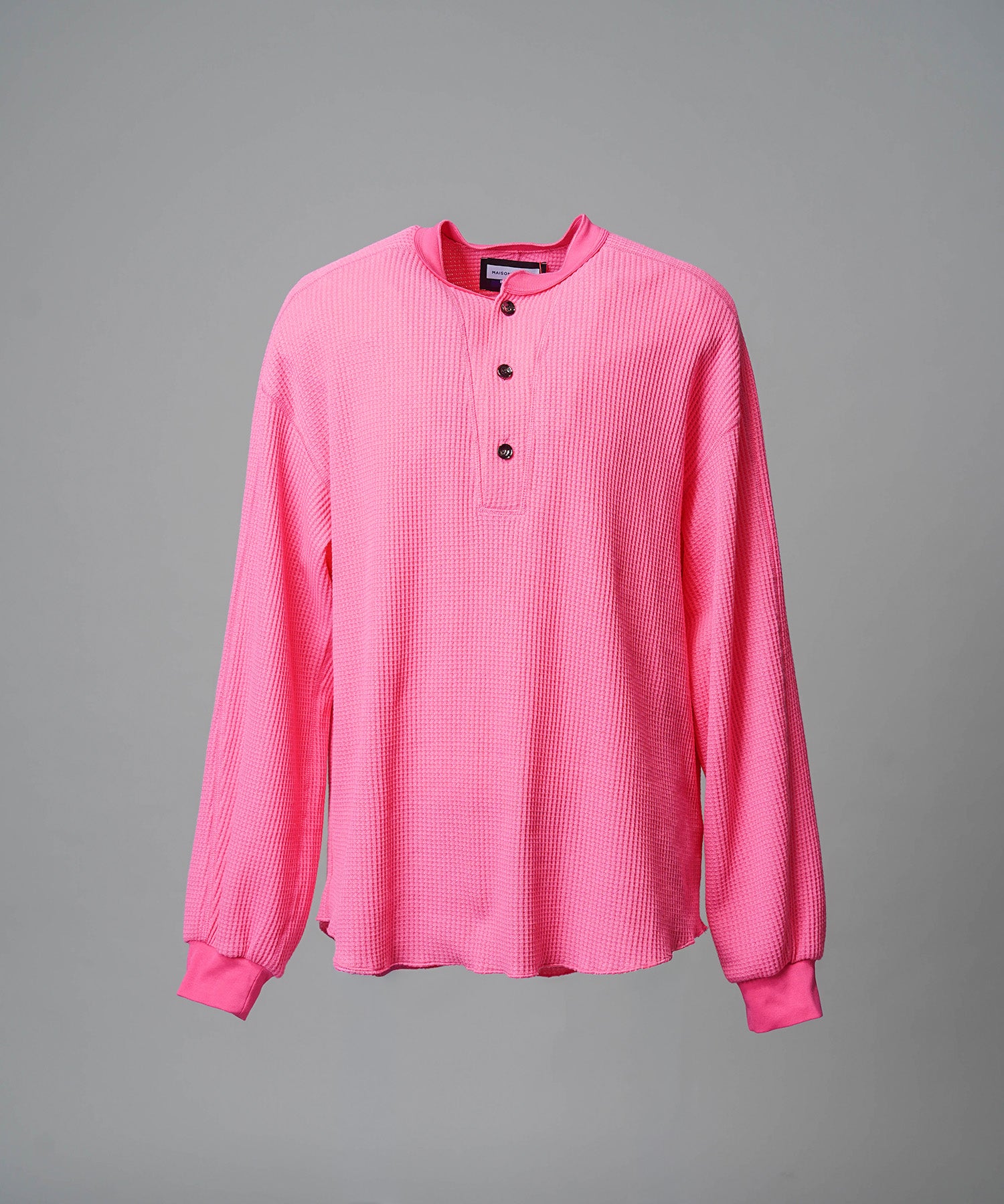 Prime-Over Crew Neck Long Sleeve Waffle T-Shirt