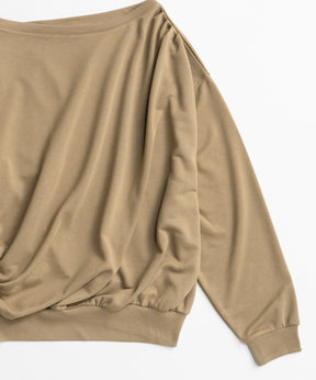 【26AUTUMN PRE-ORDER】2WAY Off-Shoulder Sweatshirt