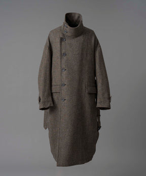 [9/27 (Fri) 12:00 Sales Start] [Italian Dead Stock Fabric] Prime-Over Stand Collar Coat