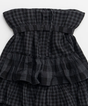 [开放YY]编织的腰部分层裙子