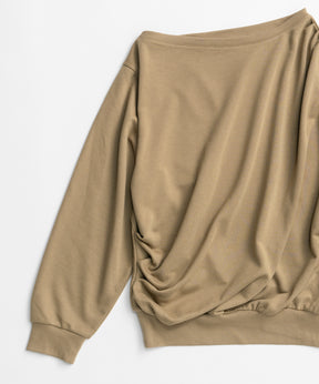 【26AUTUMN PRE-ORDER】2WAY Off-Shoulder Sweatshirt