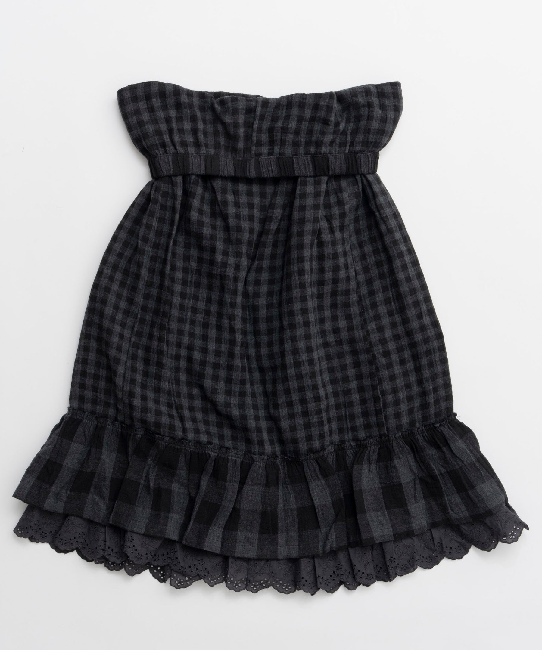 [开放YY]编织的腰部分层裙子