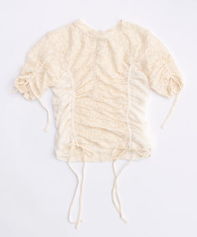 【24SUMMER PRE-ORDER】Lace Shirring Tops