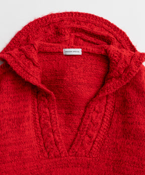 【26WINTER PRE-ORDER】Cable Hoodie Short Knit