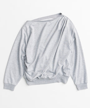 【26AUTUMN PRE-ORDER】2WAY Off-Shoulder Sweatshirt