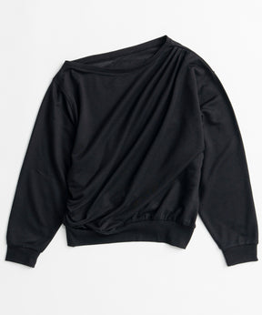 【26AUTUMN PRE-ORDER】2WAY Off-Shoulder Sweatshirt