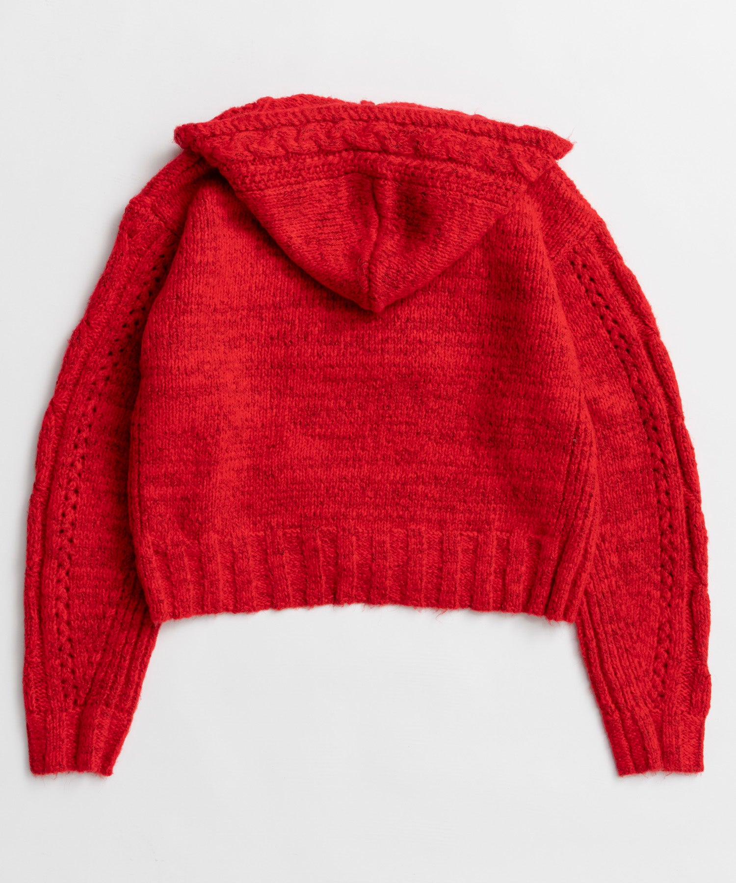 【26WINTER PRE-ORDER】Cable Hoodie Short Knit