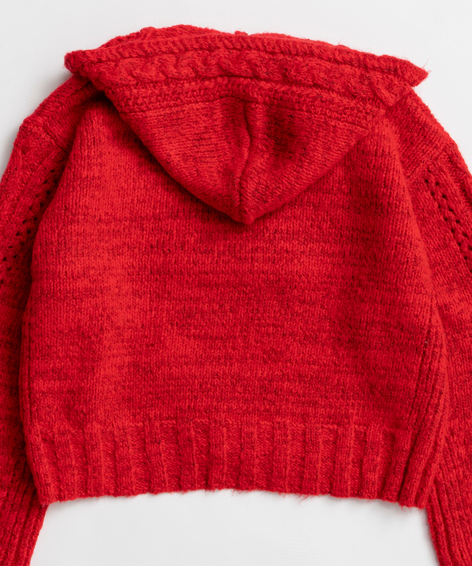 【26WINTER PRE-ORDER】Cable Hoodie Short Knit