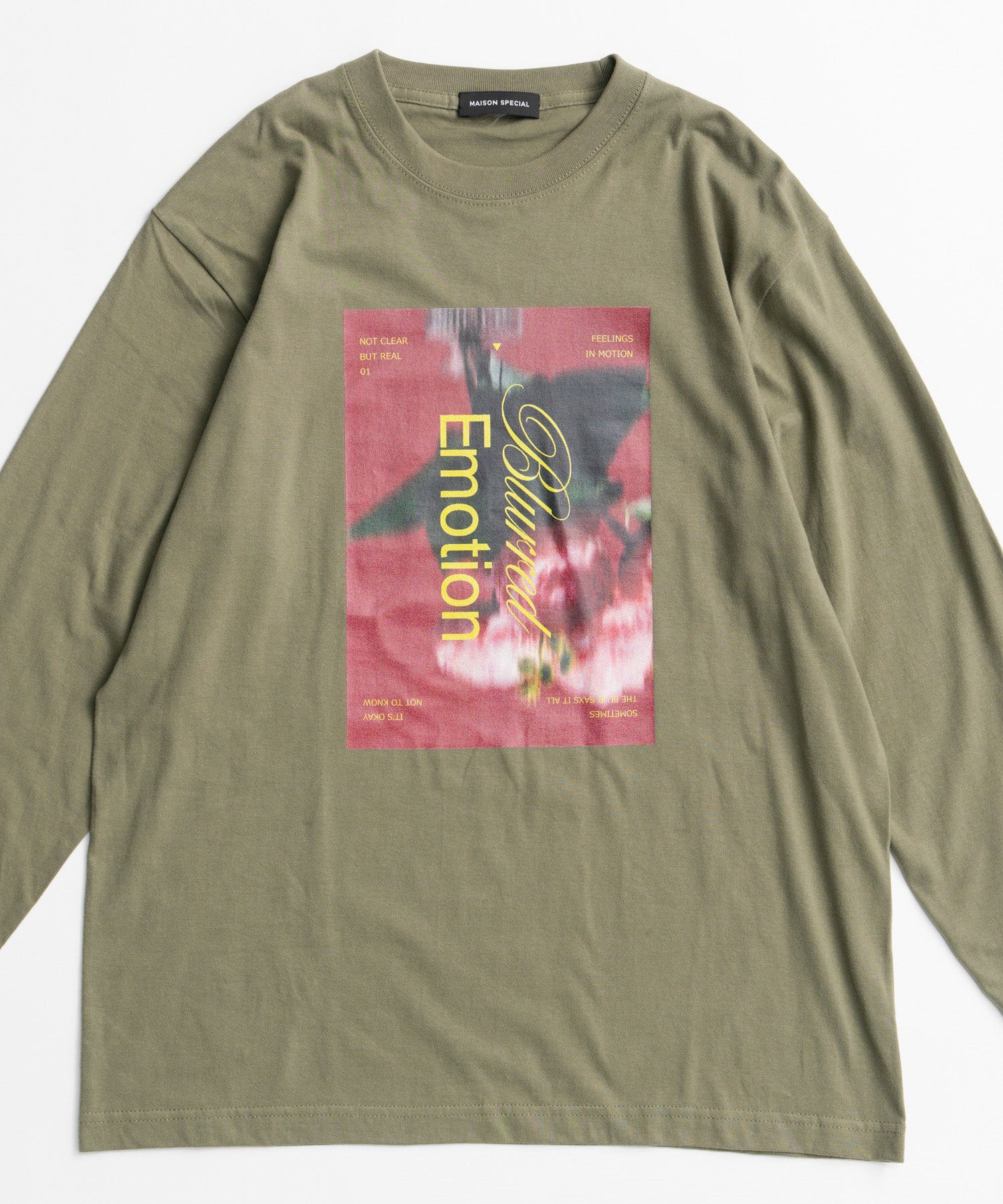 【26AUTUMN PRE-ORDER】Blurred Emotion Logo Print Long Sleeve T-Shirt