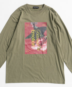 【26AUTUMN PRE-ORDER】Blurred Emotion Logo Print Long Sleeve T-Shirt