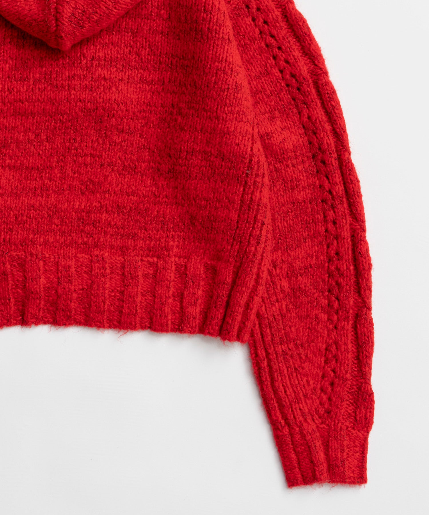 【26WINTER PRE-ORDER】Cable Hoodie Short Knit