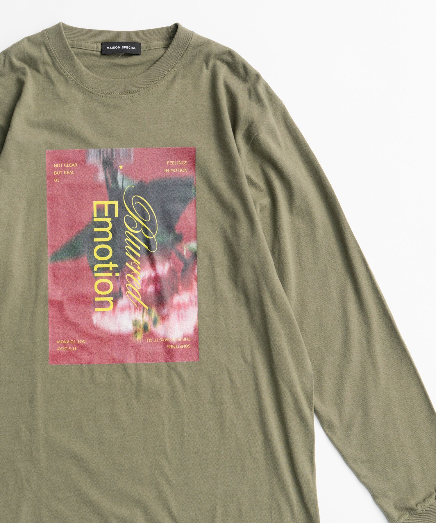 【26AUTUMN PRE-ORDER】Blurred Emotion Logo Print Long Sleeve T-Shirt