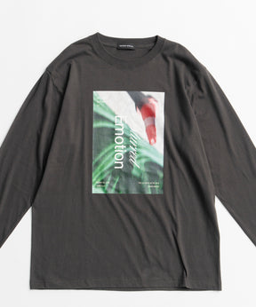 【26AUTUMN PRE-ORDER】Blurred Emotion Logo Print Long Sleeve T-Shirt