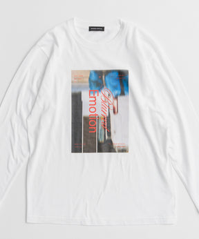 【26AUTUMN PRE-ORDER】Blurred Emotion Logo Print Long Sleeve T-Shirt