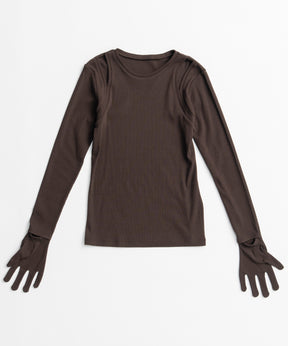 【26AUTUMN PRE-ORDER】Glove Rib Jersey Top