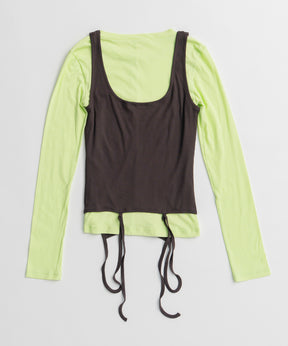 【26AUTUMN PRE-ORDER】Layered Sheer Top