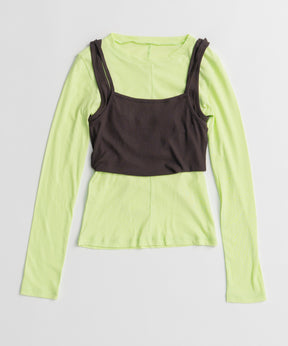 【26AUTUMN PRE-ORDER】Layered Sheer Top