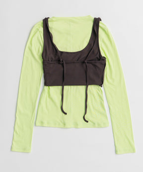 【26AUTUMN PRE-ORDER】Layered Sheer Top