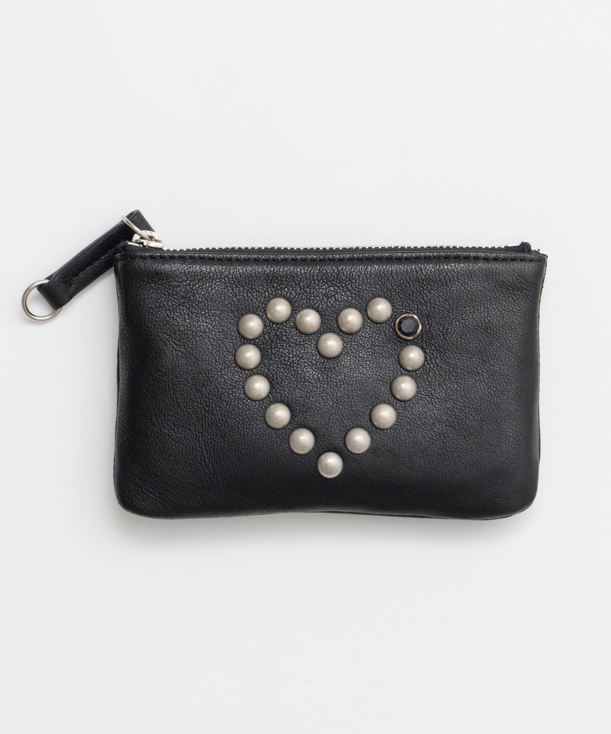 【OPEN YY】Woven HEART STUD CHAIN WALLET