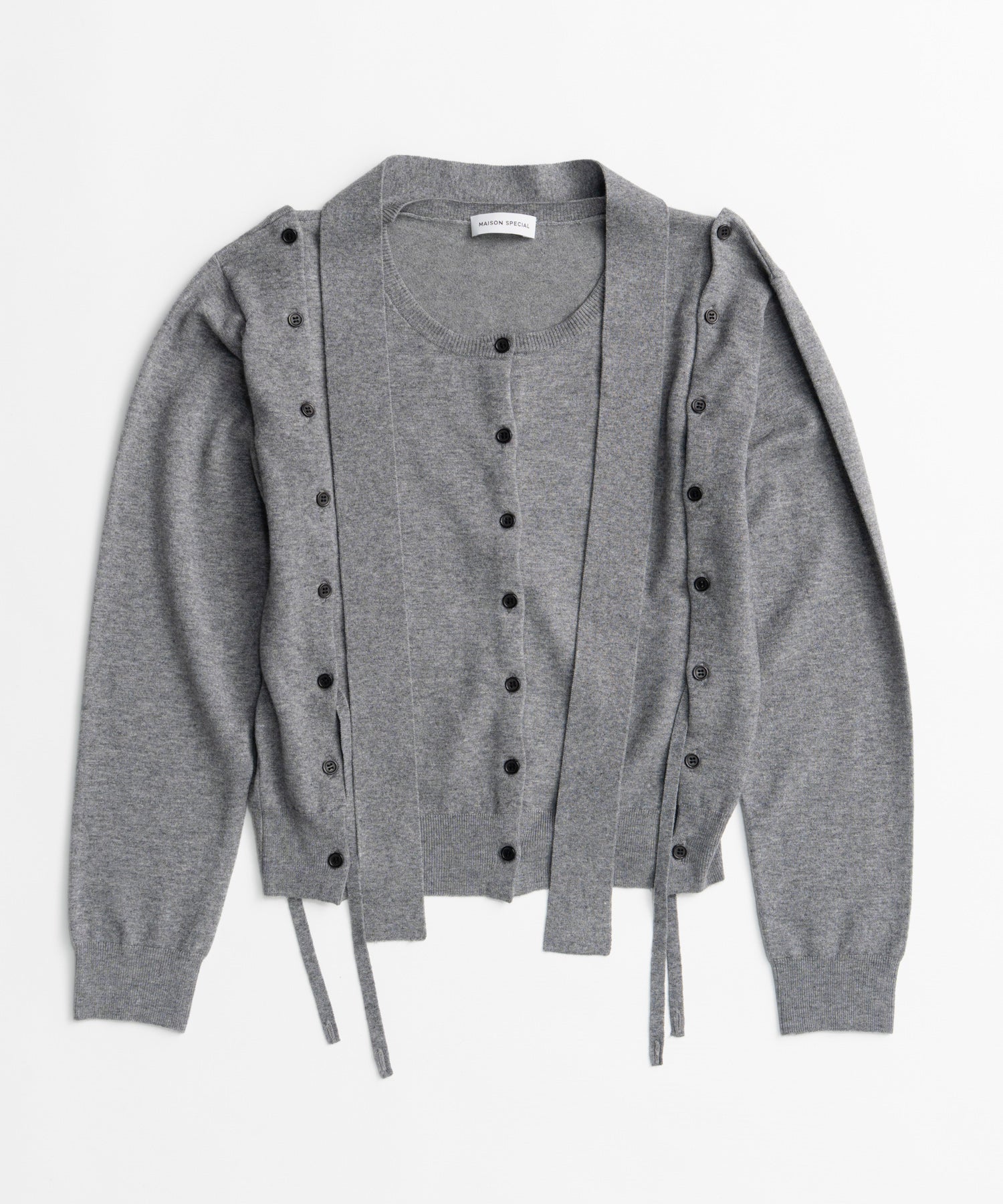 【26AUTUMN PRE-ORDER】Bow-Tie Crew Cardigan