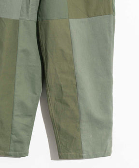 【23AW PRE-ORDER】Patchwork Vintage Clothes Wide Tapered Chino Pants