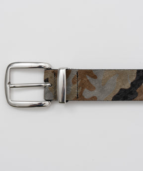 [오픈 YY] 가죽 카모 스터드 서부 벨트