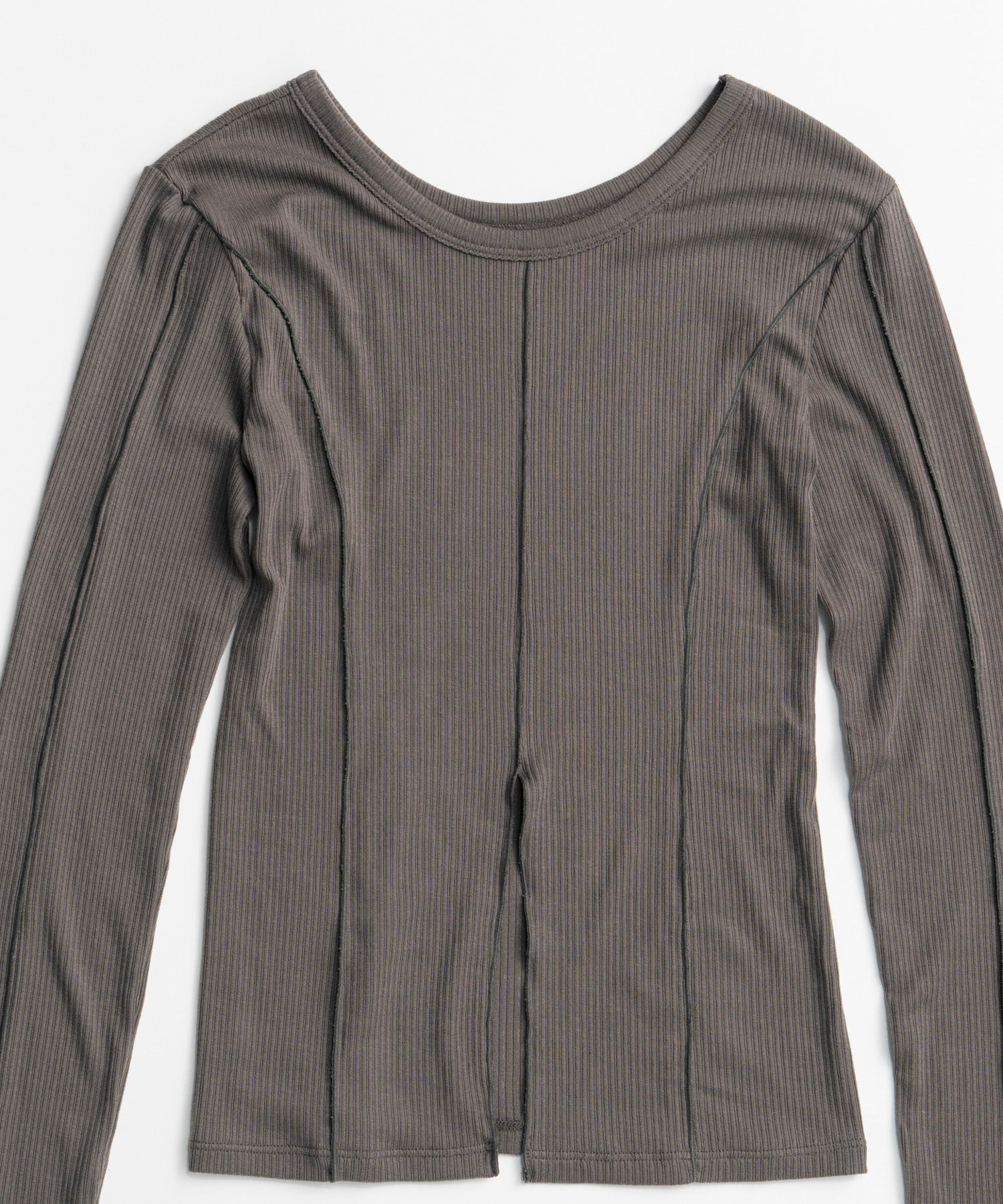 【26AUTUMN PRE-ORDER】2WAY Cashmere Silk Blend Ribbed Top