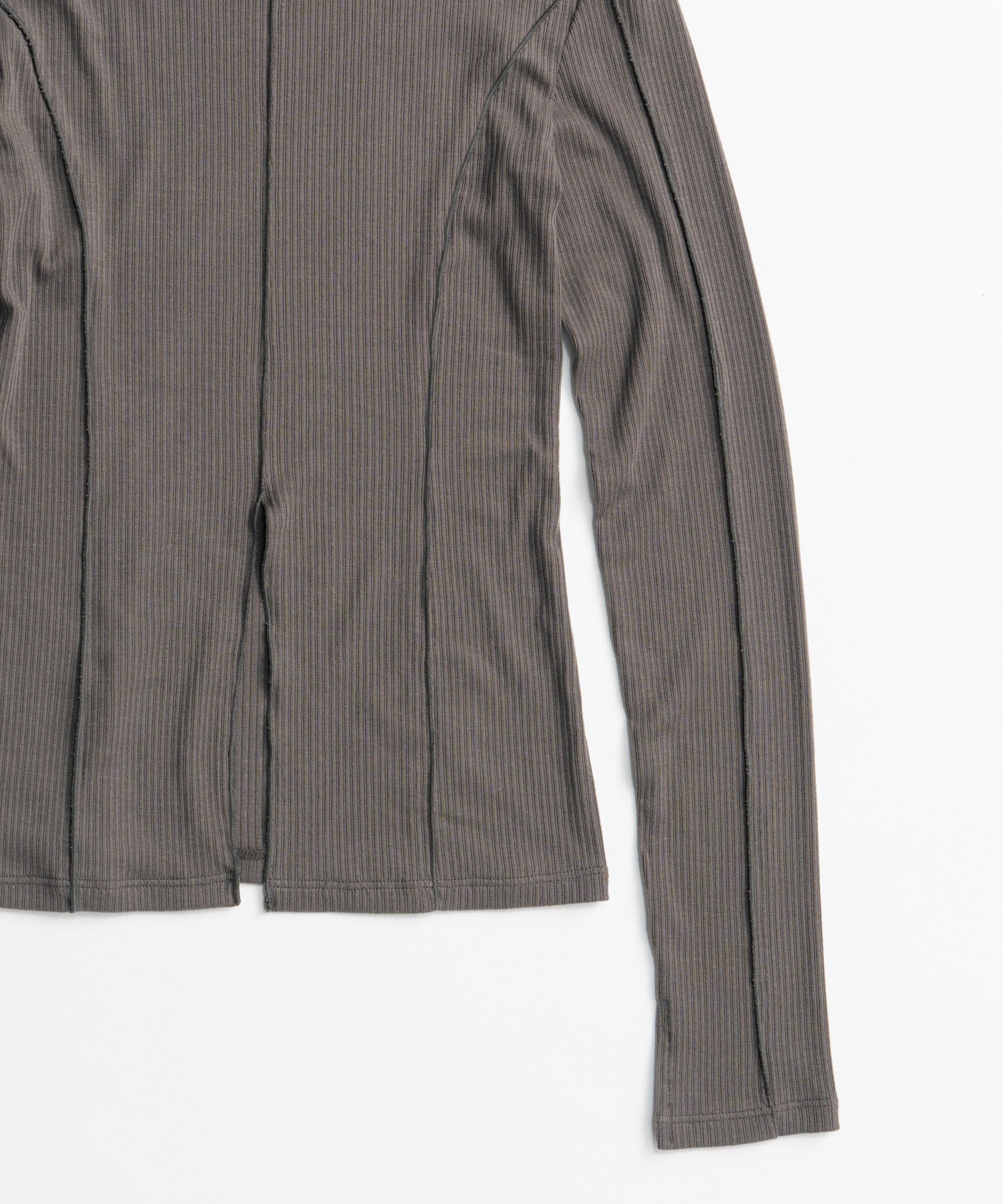 【26AUTUMN PRE-ORDER】2WAY Cashmere Silk Blend Ribbed Top